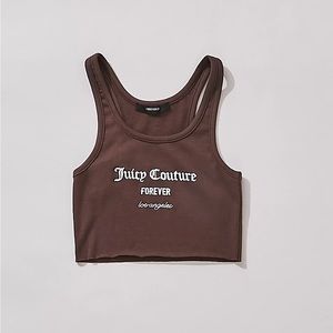 Juicy Couture x F21 Brown Cotton Tank Top